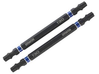 Irwin Impact Double-Ended Screwdriver Bits TORX TX30 100mm (Pack 2) (5706919233922) IRW1923392