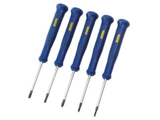 Irwin Precision Screwdriver Set, 5 Piece (5706919518852) IRW1951885