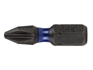 Irwin Impact Pro Performance Screwdriver Bits PH2 25mm (Pack 10) (5054905252441) IRWIW6061321