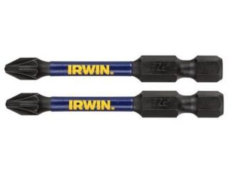 Irwin Impact Pro Performance Screwdriver Bits PZ3 57mm (Pack 2) (5054905252595) IRWIW6061414