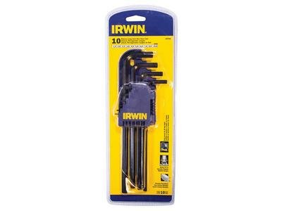 Irwin T10756 Long Arm Hex Key Set, 10 Piece (1.5-10mm) (7897095029145) IRWT10756