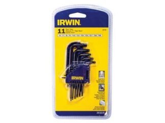 Irwin T10758 Short Arm TORX Key Set, 11 Piece (TX6-TX40) (7897095029169) IRWT10758