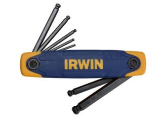 Irwin Folding Ball End Hexagon Key Set, 7 Piece (2-8mm) (7897095029275) IRWT10769