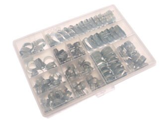 Jubilee Workshop Pack 143 Assorted Hose Clips (Mild Steel) (5016598190011) JUBHCP