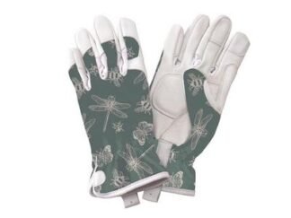 Kent & Stowe Teal Flutter Bugs Premium Leather Gloves - Ladies Small (5060396799624) K/S70105306