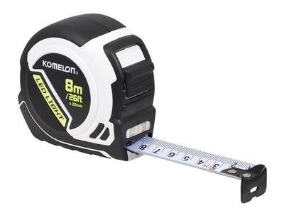 Komelon LED LIGHT Tape Measure 8m/26ft (Width 25mm) (8803005002633) KOMPLD85ME