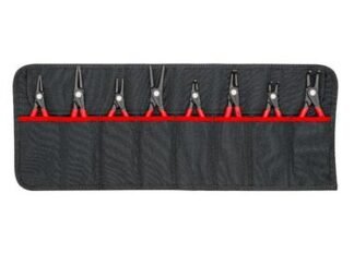 Knipex 00 19 58 V02 Tool Roll Circlip Plier Set, 8 Piece (4003773081579) KPX001958V02