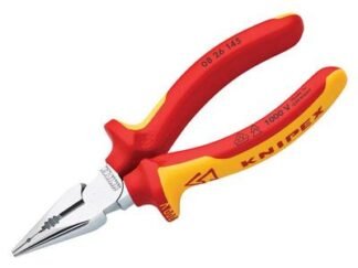 Knipex VDE High Leverage Needle Nose Pliers 145mm (4003773080275) KPX0826145