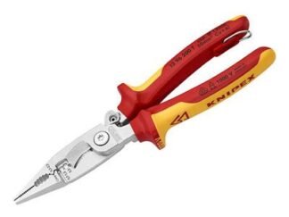 Knipex Installation Pliers with Tether Point 200mm (4003773081777) KPX1396200T