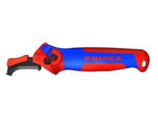 Knipex 16 50 145 SB Stripping Knife with Guide Shoe and Ratchet Function (4003773089902) KPX1650145SB *Restrictions - See Description*