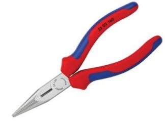 Knipex Snipe Nose Side Cutting Pliers (Radio) Multi-Component Grip 160mm (6.1/4in) (4003773010852) KPX2502160