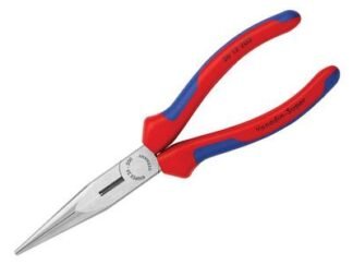 Knipex Snipe Nose Side Cutting Pliers (Stork Beak) Multi-Component Grip 200mm (8in) (4003773010883) KPX2612200