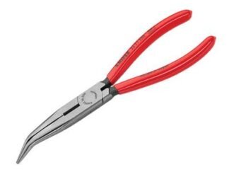 Knipex Bent Snipe Nose Side Cutting Pliers PVC Grip 200mm (8in) (4003773010913) KPX2621200