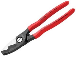 Knipex Cable Shears with Twin Cutting Edge PVC Grip 200mm (4003773028291) KPX9511200