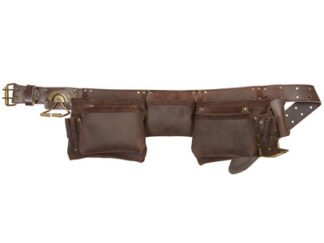 Kunys 19427 Oiled Leather Construction Apron 12 Pocket (0068245194274) KUN19427