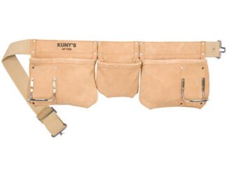 Kunys AP-1300 Carpenters Apron 5 Pocket Suede Leather (0068245113008) KUNAP1300