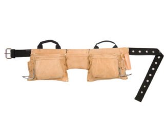 Kunys AP-527X Heavy-Duty Leather Work Apron 12 Pocket (0068245105270) KUNAP527X
