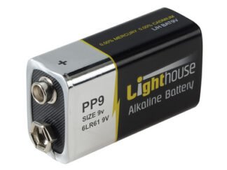 Lighthouse 9V LR61 Alkaline Battery 1100 mAh (Single Pack) (5023969306650) L/HBAT9V