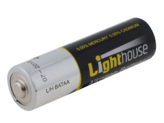 Lighthouse AA LR6 Alkaline Batteries 2400 mAh (Pack 4) (5023969306629) L/HBATAA