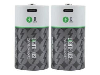 Lighthouse D USB-C Rechargeable Battery Li-ion Pack of 2 (5023969015866) L/HBATUSBD
