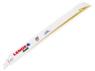 Lenox 12110GR Gold® Extreme Reciprocating Saw Blades 300mm 10 TPI (Pack 5) (0082472211009) LEN12110GR