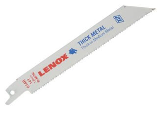 Lenox 20564-614R Metal Cutting Reciprocating Saw Blades Pack of 5 150mm 14tpi (0082472205640) LEN20564