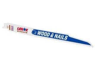 Lenox LumberWolf Reciprocating Saw Blade 305 x 19 x 1.3mm 6 TPI (Pack 5) (0082472205855) LEN20585156R