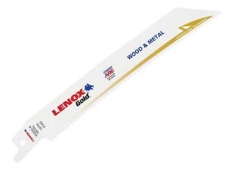 Lenox 610GR Gold® Metal Cutting Reciprocating Saw Blades 150mm 10 TPI (Pack 5) (0082472210644) LEN610GR