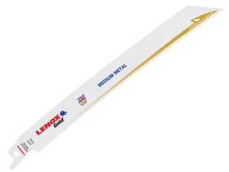 Lenox 818GR Gold® Metal Cutting Reciprocating Saw Blades 200mm 18 TPI (Pack 5) (0082472210705) LEN818GR