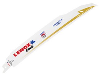 Lenox 960GR Gold® Demolition Reciprocating Saw Blades 230mm 10 TPI (Pack 5) (0082472210897) LEN960GR