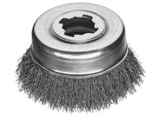 Lessmann X-Lock Crimped Cup Steel Brush 85mm Non Spark (4017359620250) LES42316X