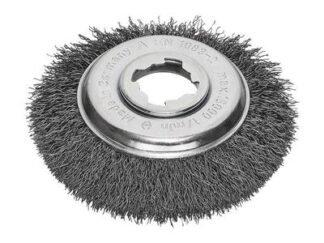 Lessmann X-Lock Crimped Steel Bevel Brush 115mm Non Spark (4017359621509) LES42317X