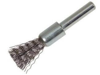 Lessmann End Brush with Shank 12 x 60mm, 0.30 Steel Wire (4017359078488) LES451161