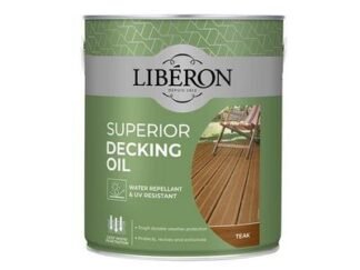 Liberon Superior Decking Oil Teak 2.5 litre (3282391062028) LIB126105 *Restrictions - See Description*