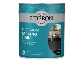 Liberon Superior Decking Stain Black 2.5 litre (3282391062202) LIB126123