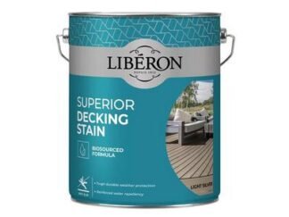 Liberon Superior Decking Stain Light Silver 5 litre (3282391062271) LIB126130
