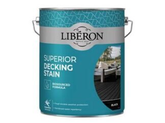 Liberon Superior Decking Stain Black 5 litre (3282391062301) LIB126133