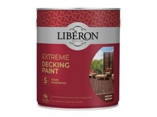 Liberon Extreme Decking Paint Medium Brown 2.5 litre (3282391062356) LIB126138 *Restrictions - See Description*