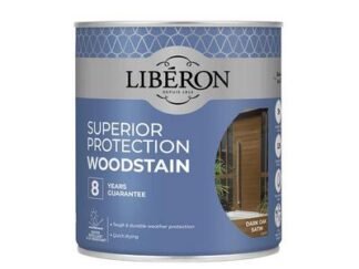 Liberon Superior Protection 8 Year Woodstain Dark Oak Satin 750ml (3282391062431) LIB126146 *Restrictions - See Description*