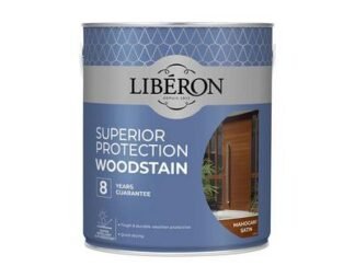 Liberon Superior Protection 8 Year Woodstain Mahogany Satin 2.5 litre (3282391062509) LIB126153 *Restrictions - See Description*