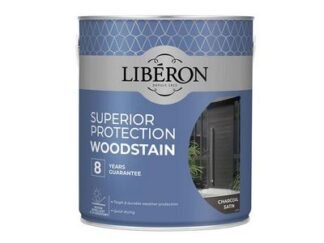 Liberon Superior Protection 8 Year Woodstain Charcoal Satin 2.5 litre (3282391062516) LIB126154 *Restrictions - See Description*