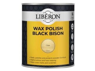 Liberon Black Bison Wax Paste Clear 1kg (3282391064350) LIBBBPWAP1N *Restrictions - See Description*