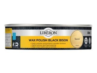 Liberon Black Bison Wax Paste Neutral 150ml (3282391064237) LIBBBPWN150N *Restrictions - See Description*