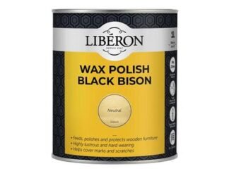 Liberon Black Bison Wax Paste Neutral 1kg (3282391064381) LIBBBPWN1N *Restrictions - See Description*