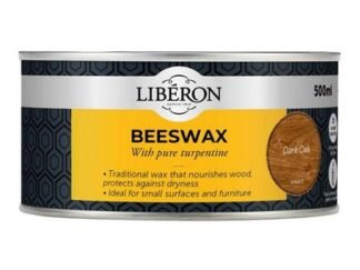 Liberon Beeswax Paste Dark Oak 500ml (3282391064503) LIBBPD500N *Restrictions - See Description*