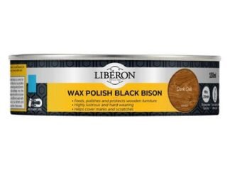 Liberon Black Bison Wax Paste Dark Oak 150ml (3282391064206) LIBBPWDO150N *Restrictions - See Description*