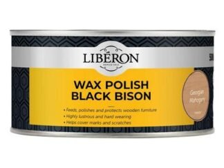Liberon Black Bison Wax Paste Georgian Mahogany 500ml (3282391064275) LIBBPWGM500N *Restrictions - See Description*
