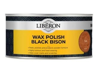 Liberon Black Bison Wax Paste Teak 500ml (3282391064312) LIBBPWT500N *Restrictions - See Description*