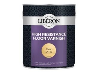 Liberon High Resistance Floor Varnish Clear Satin 2.5 litre (3282390065440) LIBHRFVCS25L
