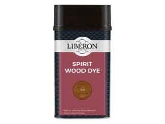 Liberon Spirit Wood Dye Teak 1 litre (3282391063445) LIBSDT1LN *Restrictions - See Description*